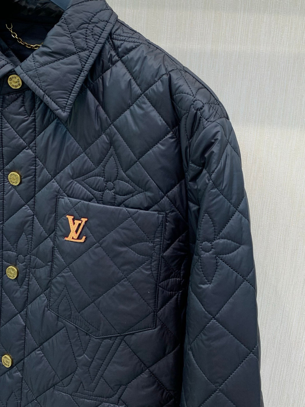 Louis Vuitton Men's Winter 2026 Casual Collared Padded Jacket