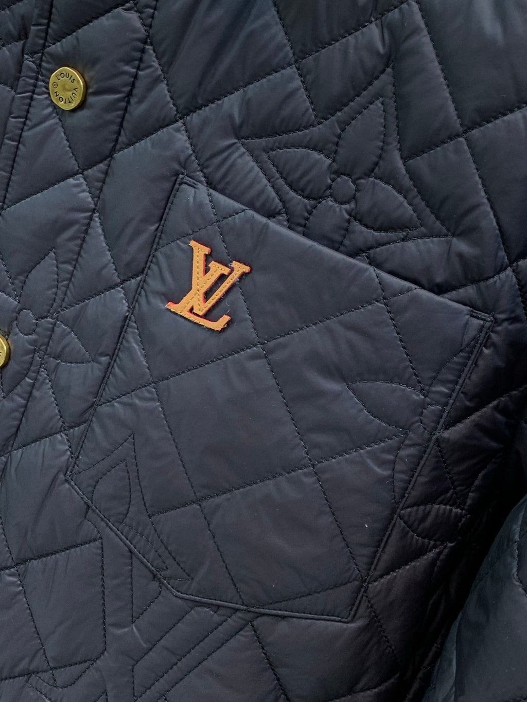 Louis Vuitton Men's Winter 2026 Casual Collared Padded Jacket
