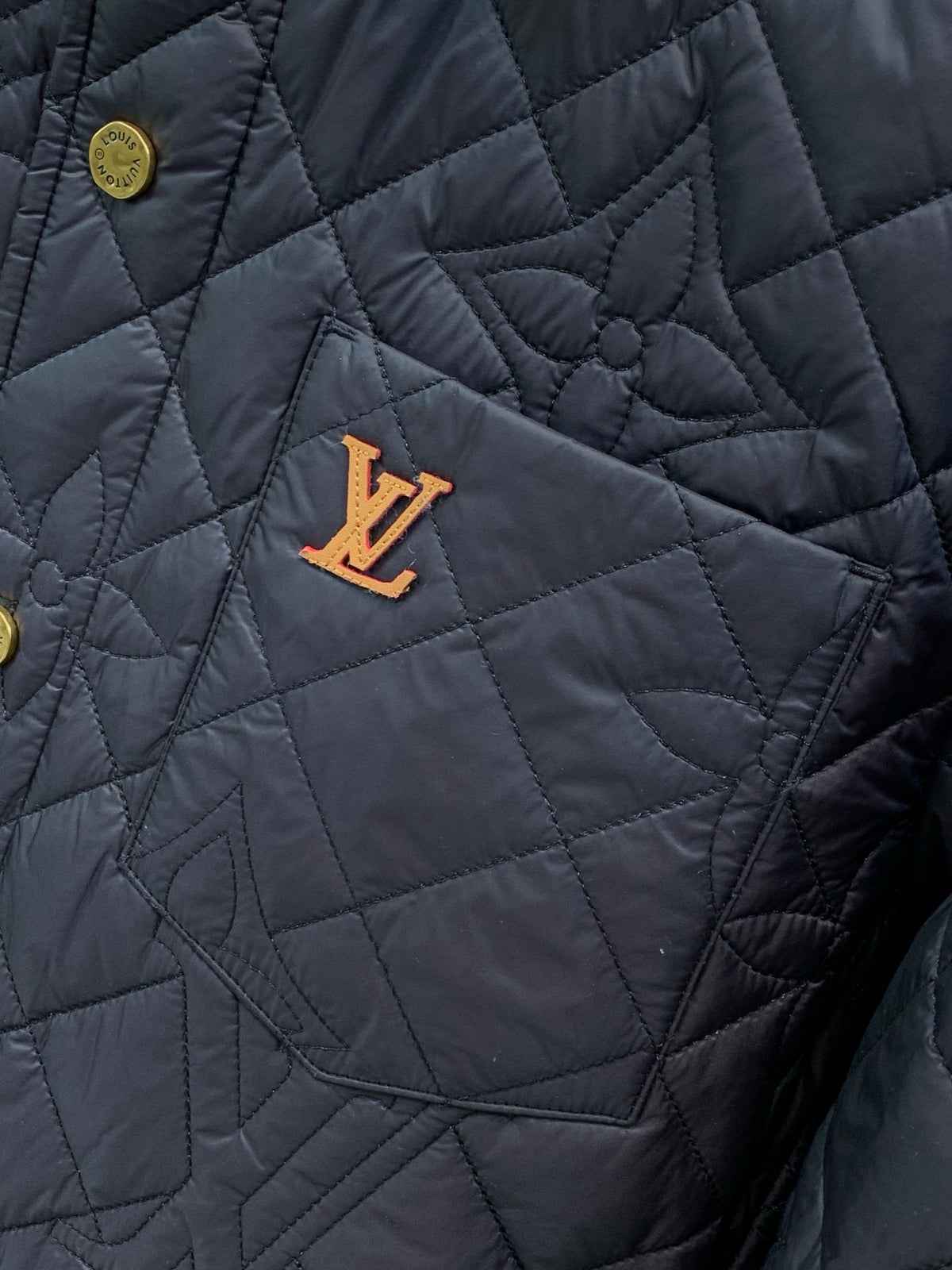 Louis Vuitton Men's Winter 2026 Casual Collared Padded Jacket