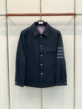 hom Browne Men's Winter 2026 Casual Collared Padded Jacket