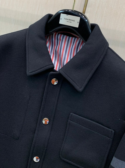 hom Browne Men's Winter 2026 Casual Collared Padded Jacket