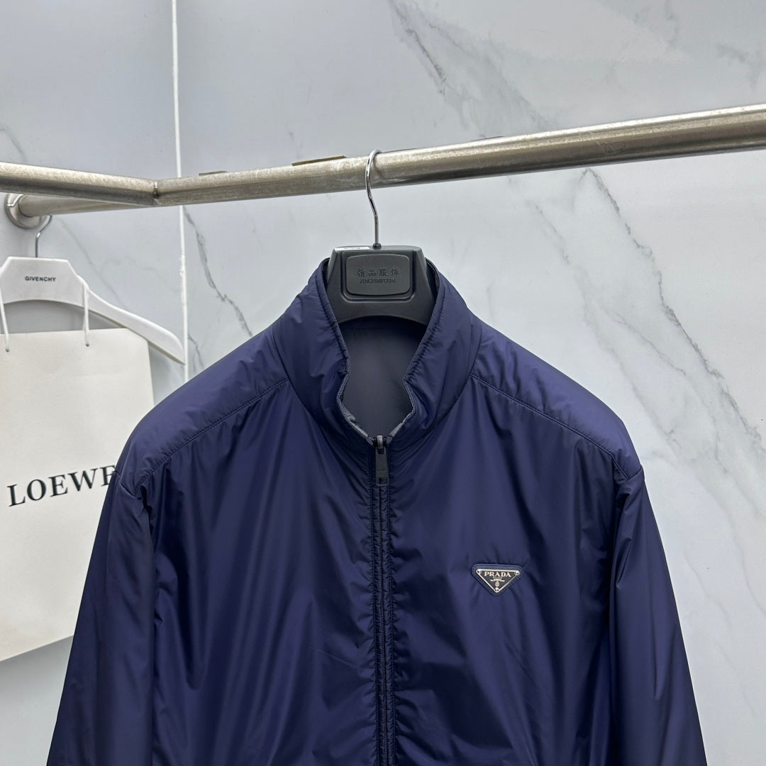 Prada Unisex Winter 2026 Reversible Stand-Collar Padded Jacket