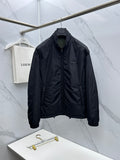 Prada Unisex Winter 2026 Black Reversible Stand-Collar Padded Jacket