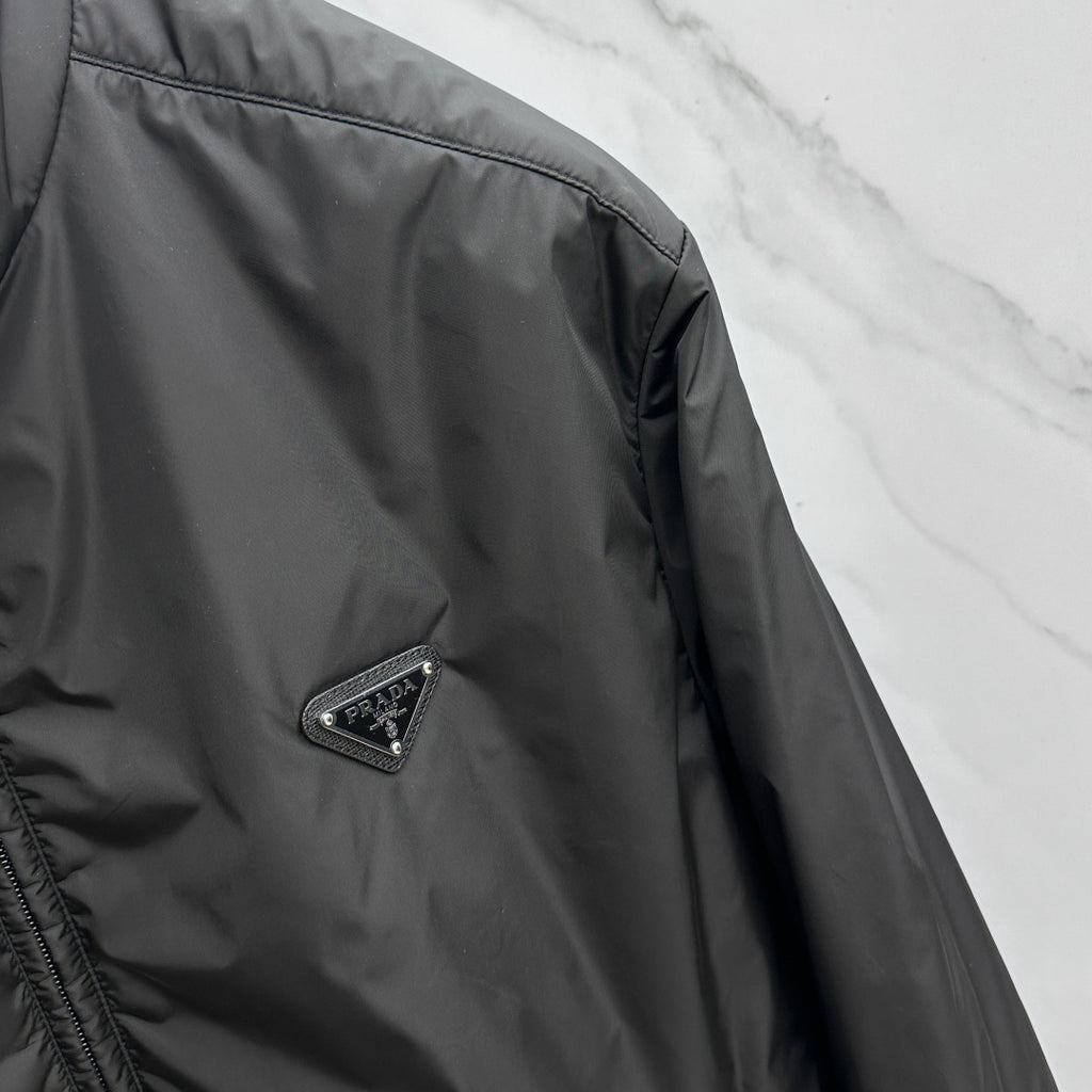 Prada Unisex Winter 2026 Black Reversible Stand-Collar Padded Jacket