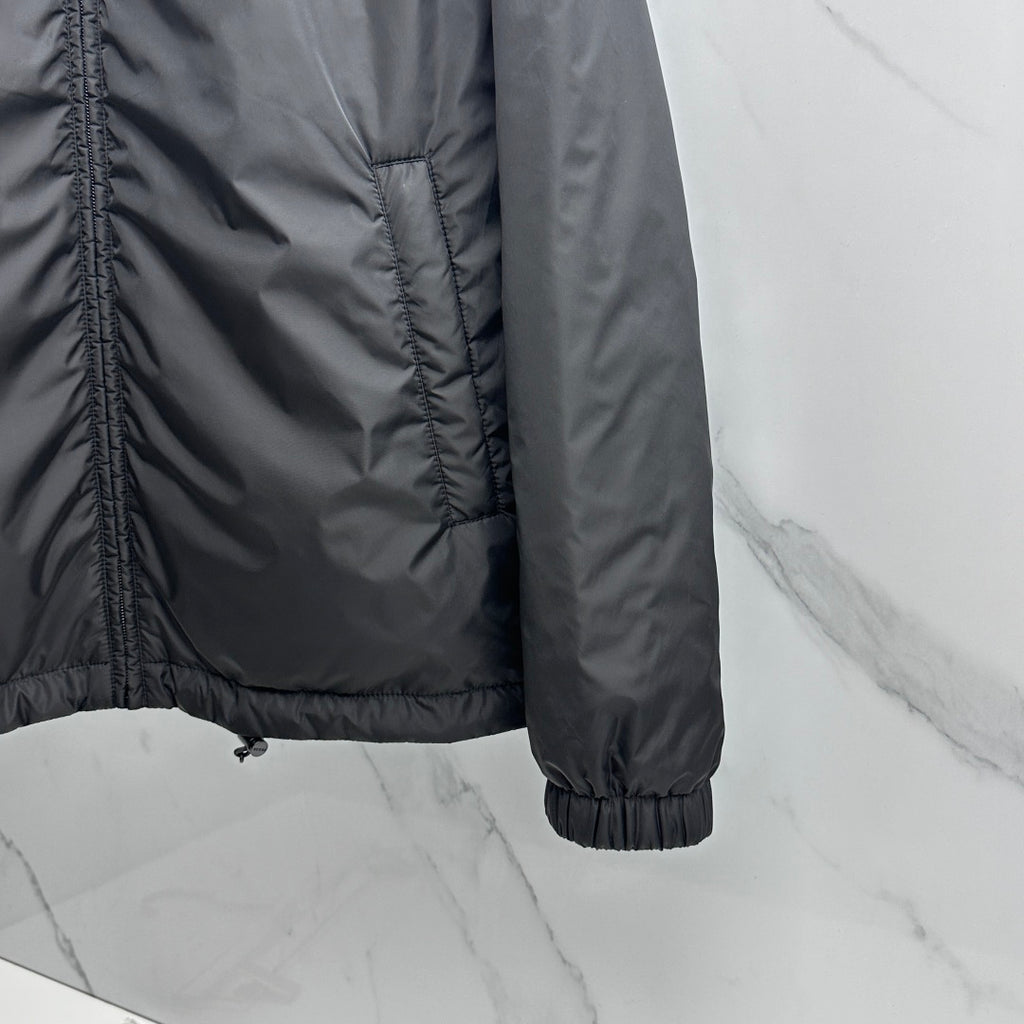 Prada Unisex Winter 2026 Black Reversible Stand-Collar Padded Jacket