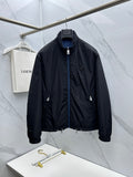 Prada Unisex Winter 2026 Black Reversible Stand-Collar Padded Jacket