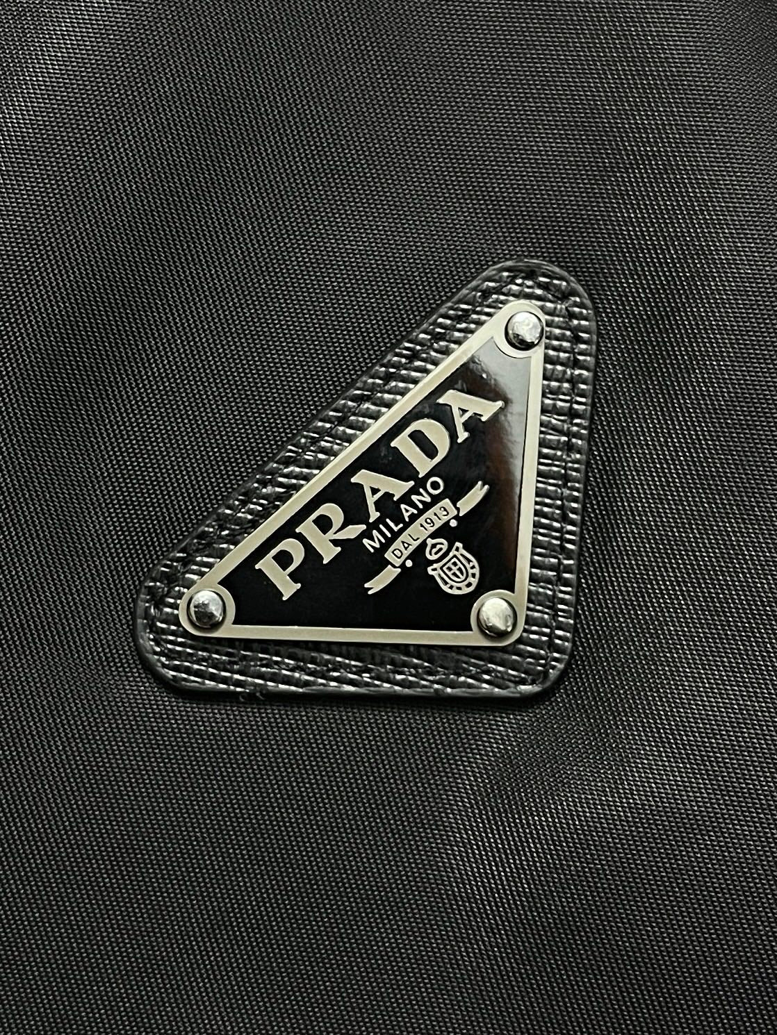 Prada Men's Black Triangle-Logo Hooded Waterproof Insulated Jacket