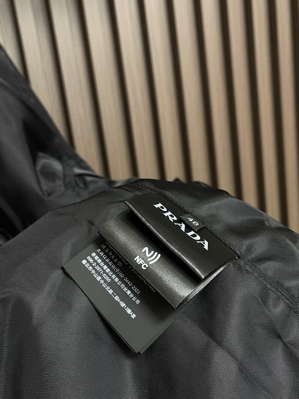 Prada Men's Black Triangle-Logo Hooded Waterproof Insulated Jacket