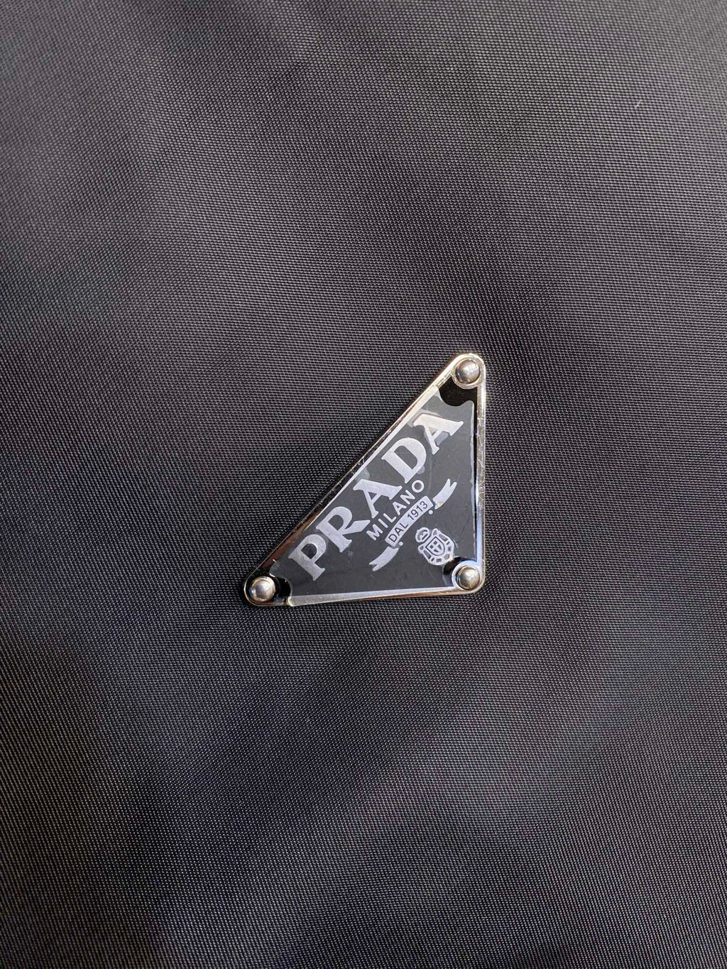 Prada Men's Black Triangle-Logo Insulated Padded Jacket