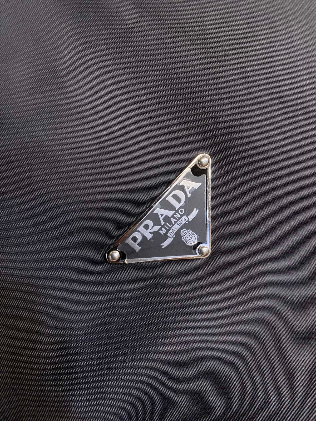 Prada Men's Black Triangle-Logo Insulated Padded Jacket