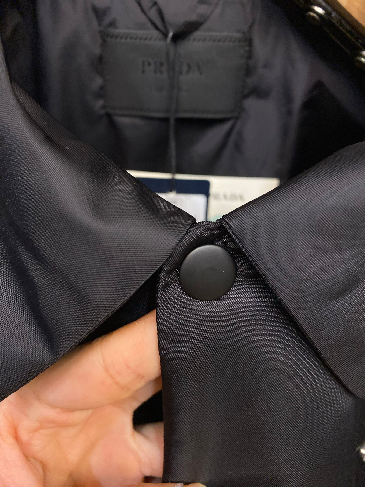 Prada Men's Black Triangle-Logo Insulated Padded Jacket