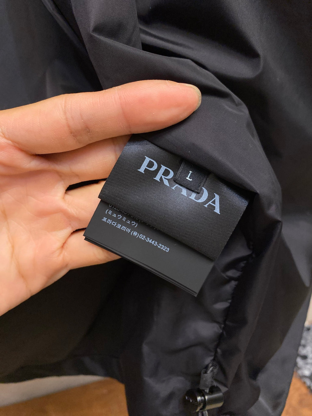 Prada Men's Black Triangle-Logo Insulated Padded Jacket